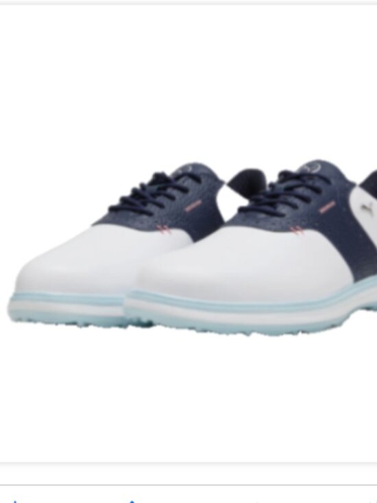 NEW in Box Puma Avant Spikeless Golf Shoes White/Deep Navy #379428-Size 12 main image 7